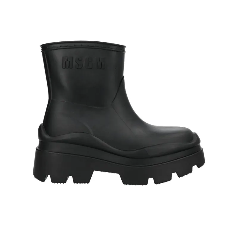 MSGM Logo-embossed Ankle Boots-1