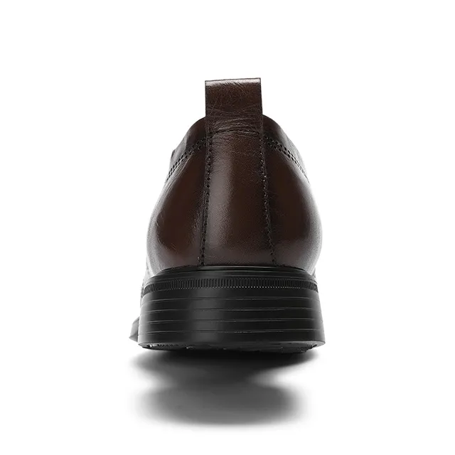 GOLDLION Dress Shoes Men Low Top Black/Brown-8