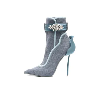 Le Silla Eagles 105mm Denim Boots Women's