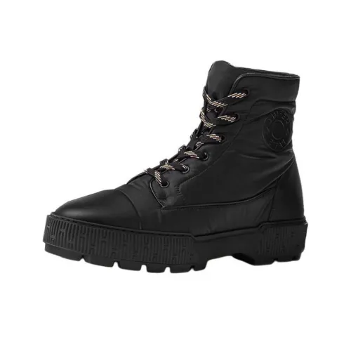 HERMES Fresh Fashion Ankle Boots Men's Black