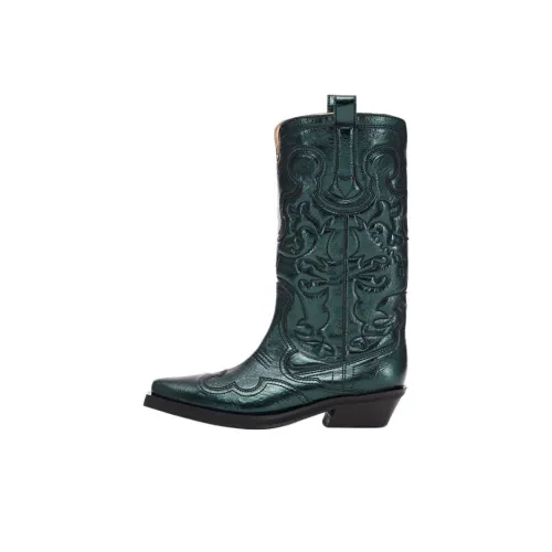 GANNI Ankle Boots Women's Green