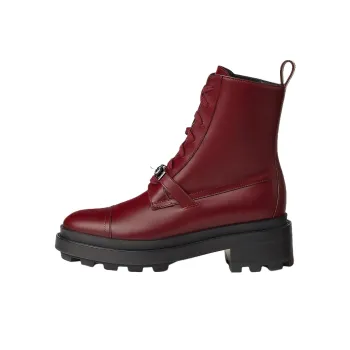 HERMES Funk Ankle Boots 5cm Women's Red