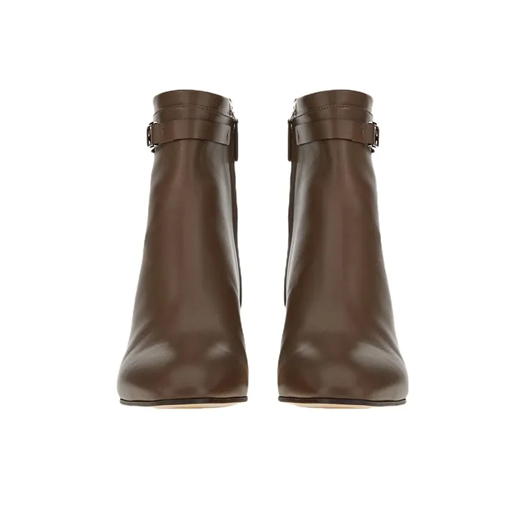 FERRAGAMO Vara Ankle Boots Women's Brown-3
