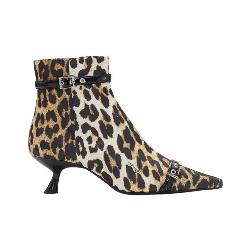 GANNI Ankle Boots Women's Umber-1