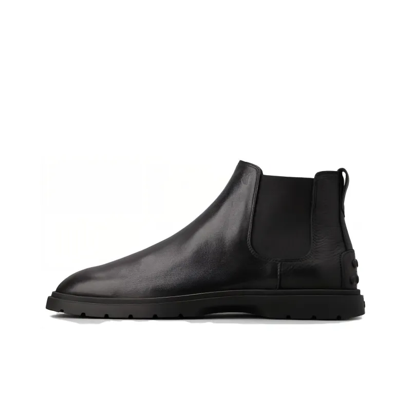 TOD'S Tronchetto Slip-on Leather Boots-0