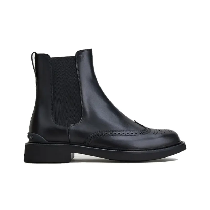 TOD'S Logo Embossed Ankle Boots-1