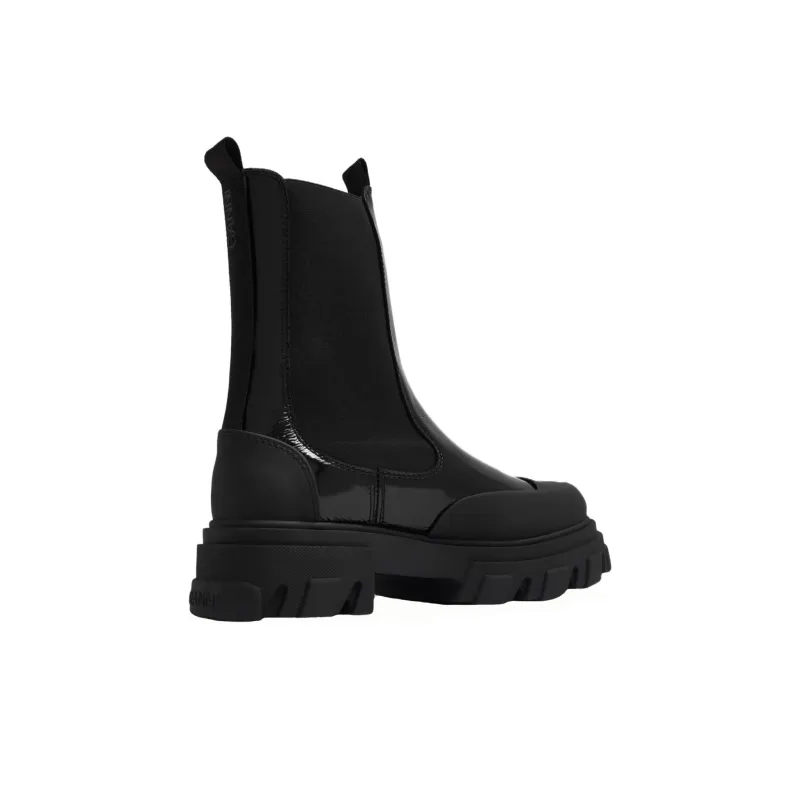 GANNI Cleated Panelled Chelsea Boots-3