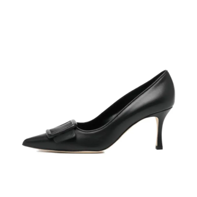 MANOLO BLAHNIK Slim Heel High Heels Women's Black-0