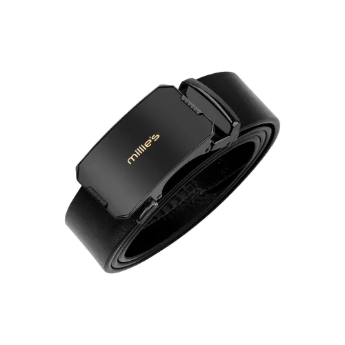 MILLIE'S Top Grain Cow Leather Leather Belts Men's Width  3.5cm