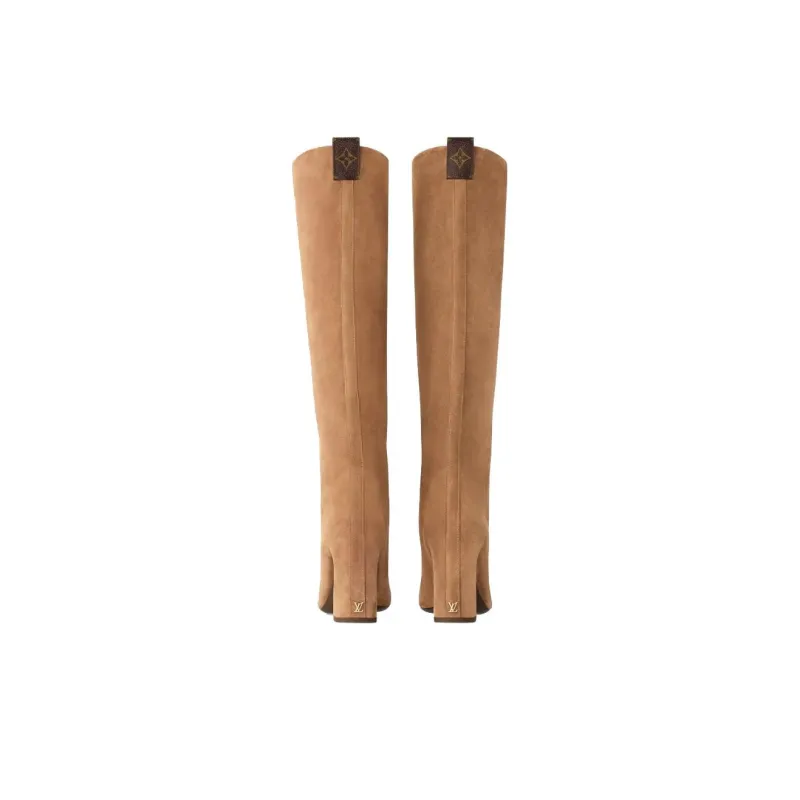 LOUIS VUITTON Donna Knee-high Boots 8.5cm Women's Connyk Brandy-3