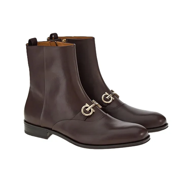 FERRAGAMO Ankle Boots Men's Brown-2
