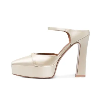 Malone Souliers Uma 120mm Satin Pumps