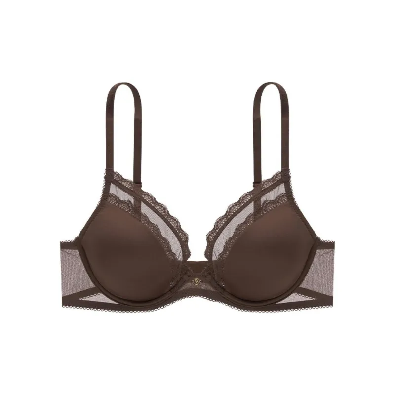 Victoria's Secret LOVE CLOUD Bra Women's Dark Brown-0