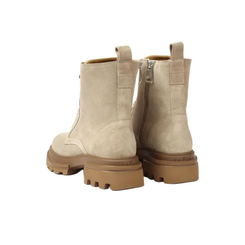 HOGAN 10 Storey Ankle Boots 5.5cm Women's Brown-3
