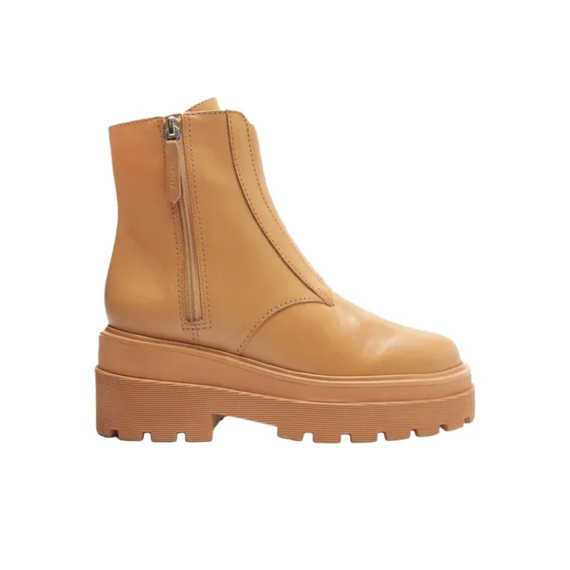Schutz Tratorada Logomania Ankle Boots 7cm Women's Brown-1