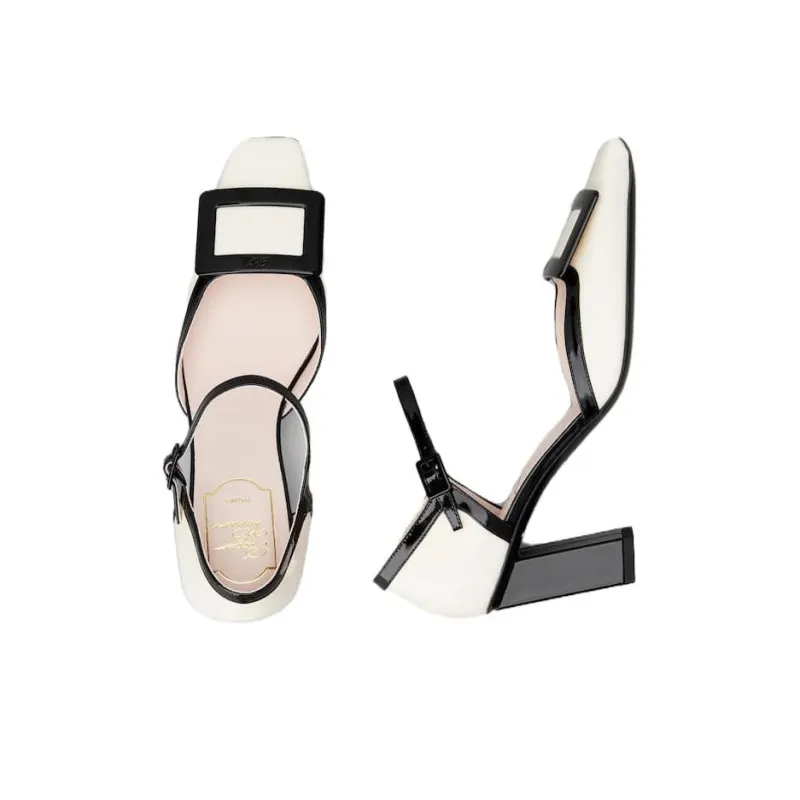 Roger Vivier Belle Vivier Lacquered Buckle Dorsay Pumps-4