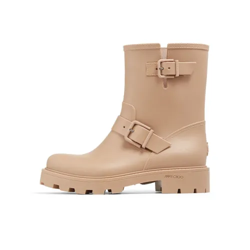 Jimmy Choo Yael Flat Biodegradable Rubber Rain Boots