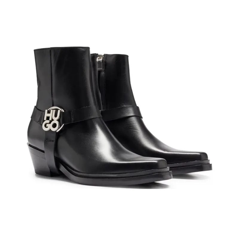 HUGO BOSS Ankle Boots 5cm Women's Black-2