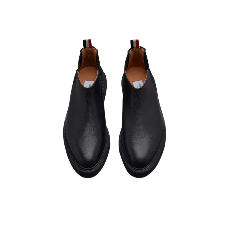 THOM BROWNE Almond Toe Chelsea Boots-3
