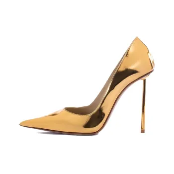 Le Silla Bella 120mm Metallic Leather Pumps
