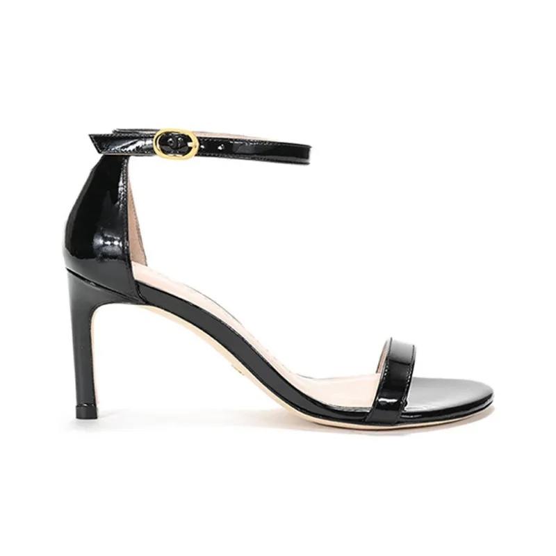 Stuart Weitzman/SW Slim Heel Fashion Sandal 7.5cm Women's Black-1