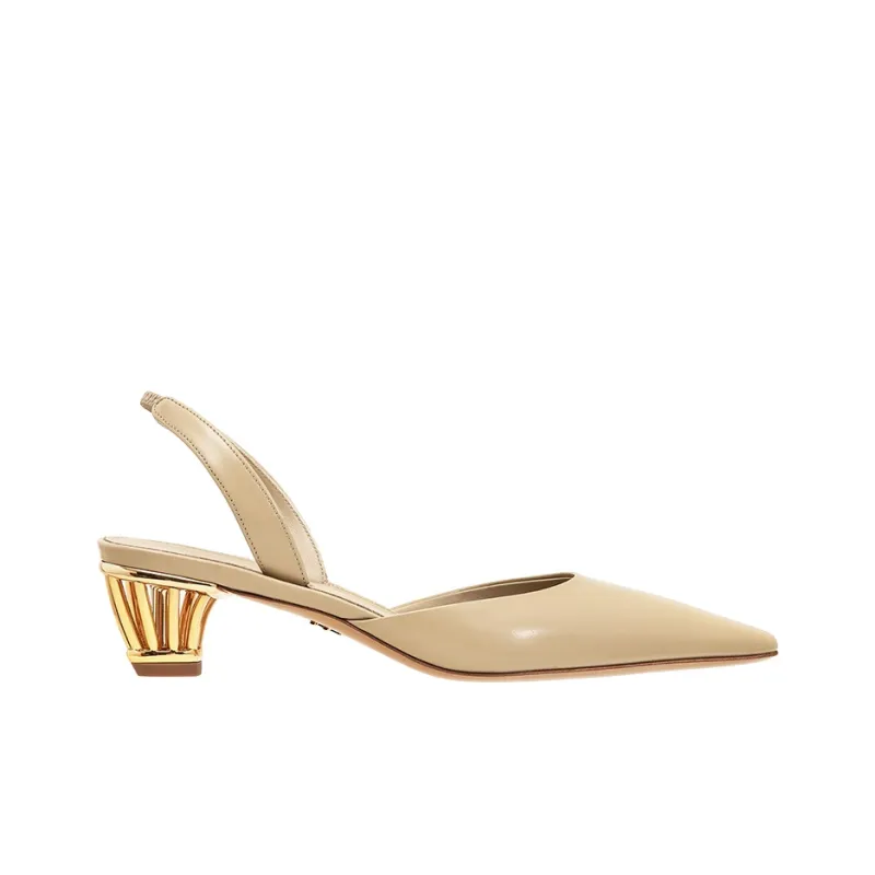 FERRAGAMO Alyssa Cage-heel Slingback Pumps-1