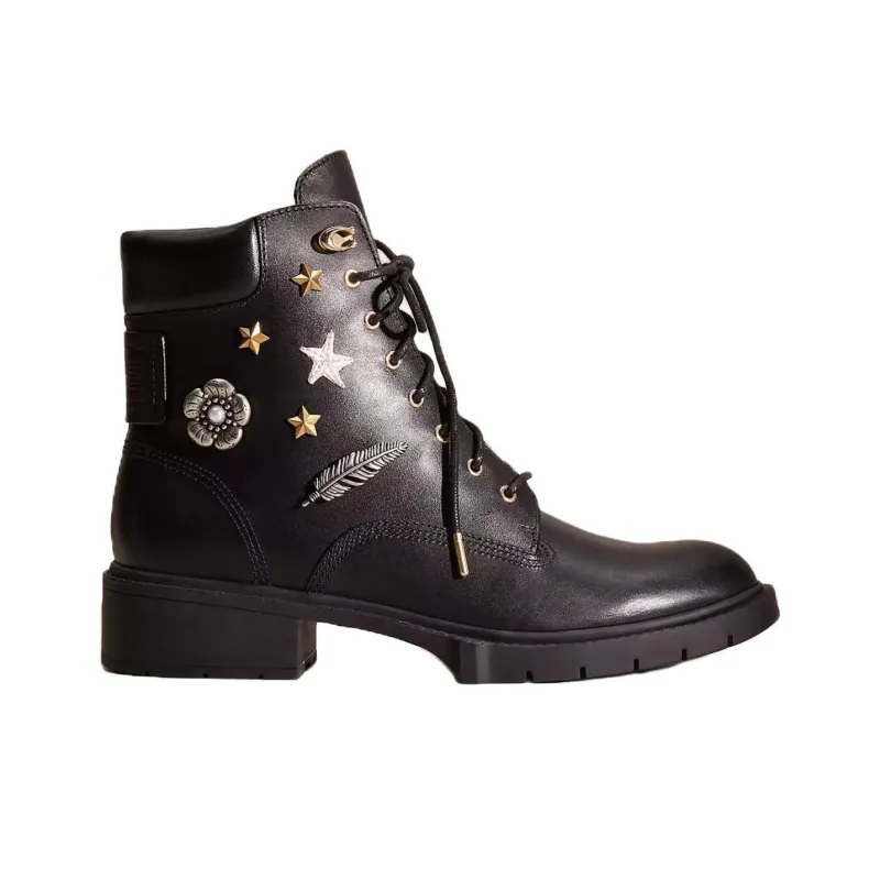 COACH Upcrafted Lorimer Ankle Boots Women's Black-1