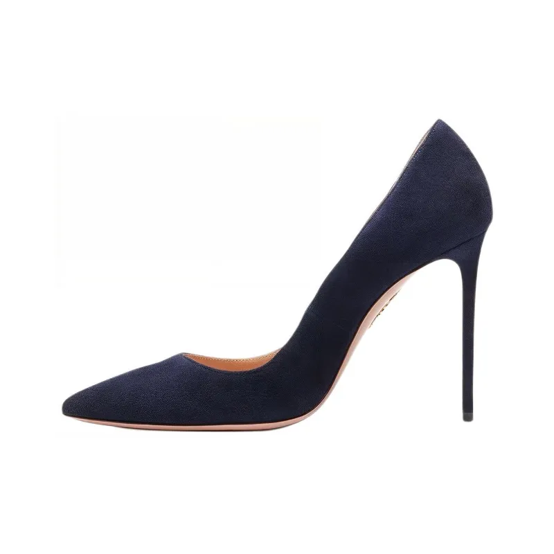 AQUAZZURA Purist Slim Heel High Heels 10.5cm Women's Blue-0