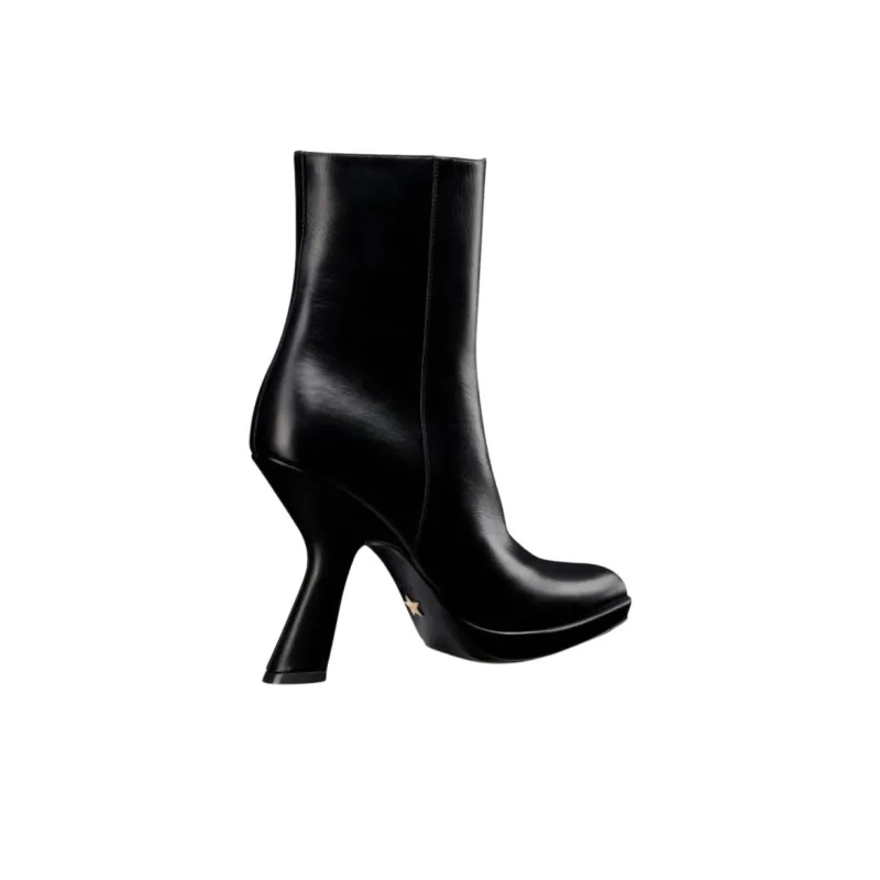 DIOR D fiction Infinite Dream Mirror Ankle Boots 10.5cm Women's Black-2
