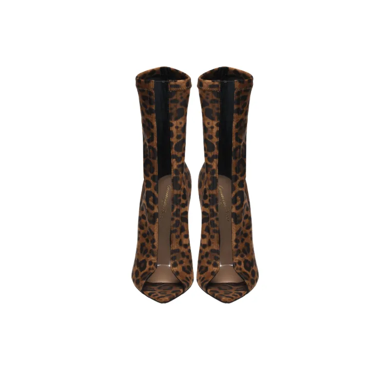 GIANVITO ROSSI Hiroko Ankle Boots Women's Leopard Print-2