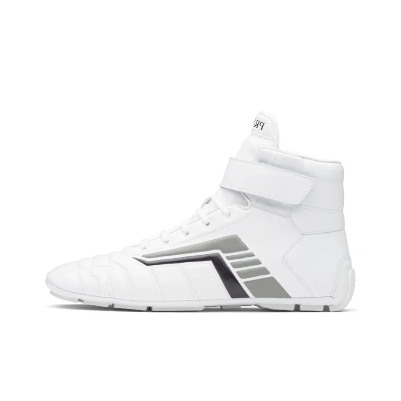 PRADA Ankle Length Outdoor Boots Men's White-0
