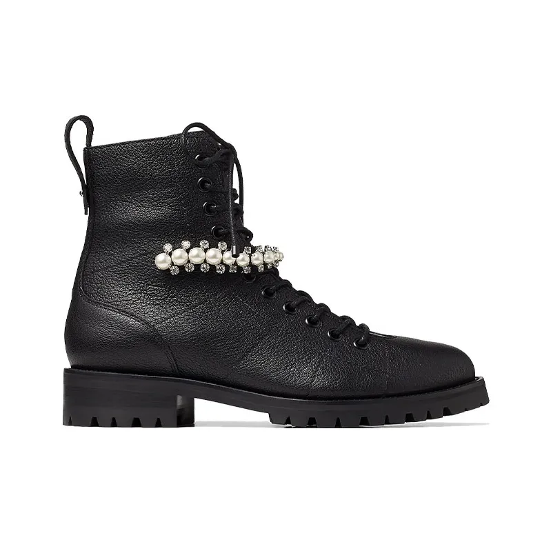 Jimmy Choo Cruz Combat Ankle Boots-1