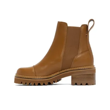 See By Chloe Mallory Short Chelsea Boots 5cm Women's Tawny