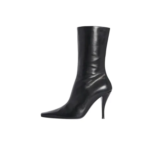 THE ROW Shrimpton High Ankle Boots 9.5cm Women's Black
