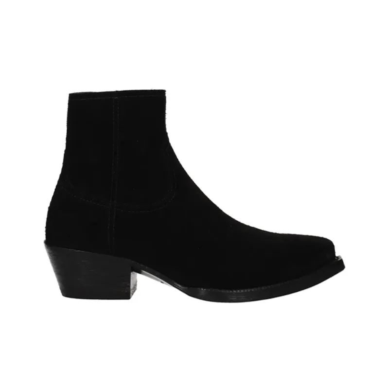 SAINT LAURENT Lukas 40mm Cowboy Ankle Boots-1