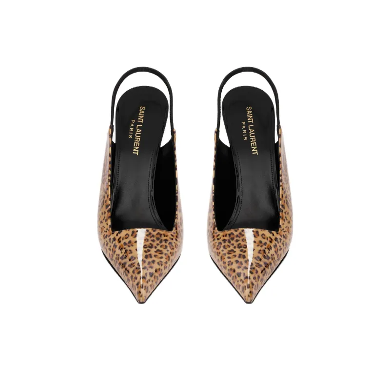 SAINT LAURENT Raven 120mm Leopard-print Pumps-4