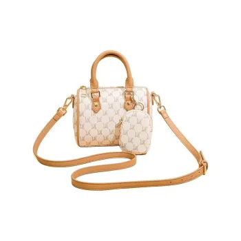 YZUE PVC Handbags Shoulder Bag Crossbody Bag Women's White Coffee Brown