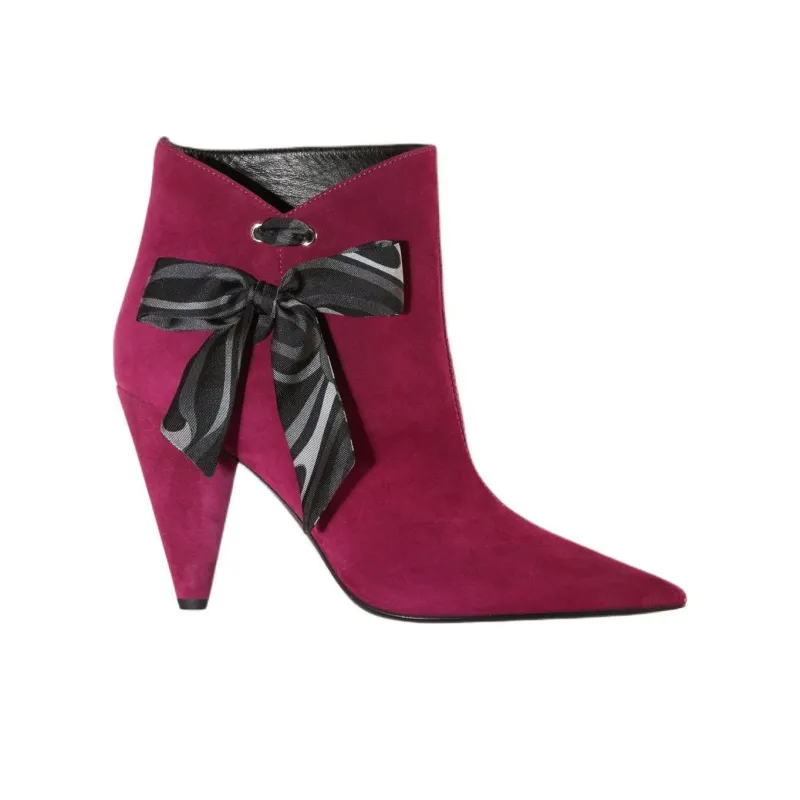 PUCCI Rumore Bow-embellished Ankle Boots-1