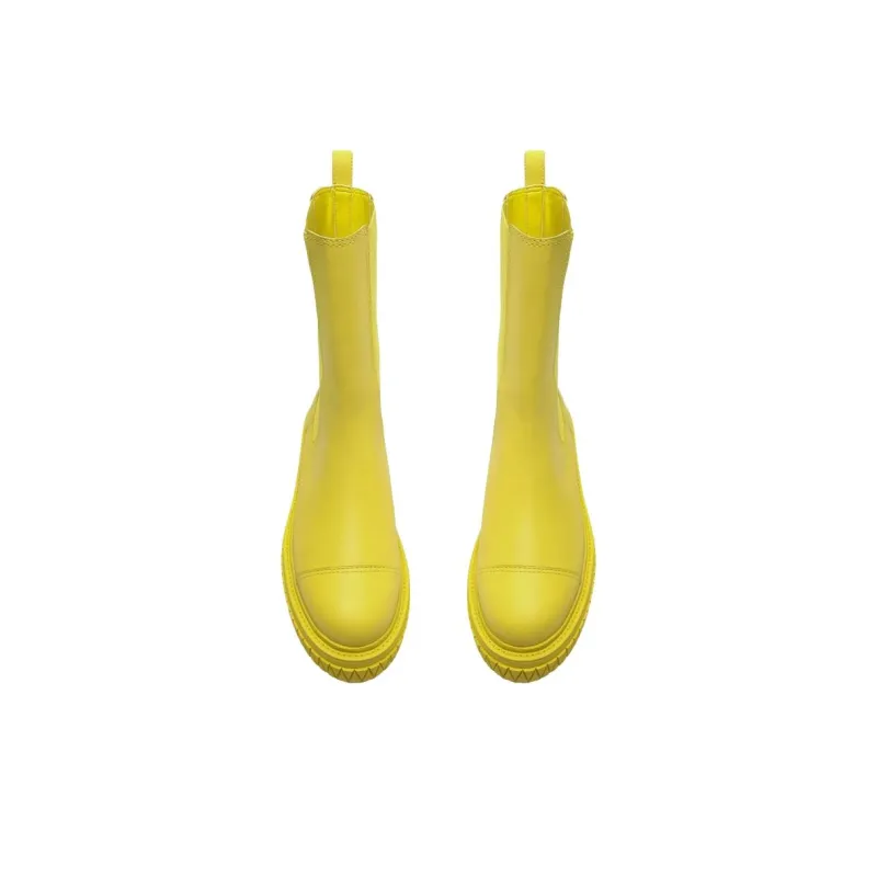 Schutz Short Chelsea Boots Women's Yellow-4