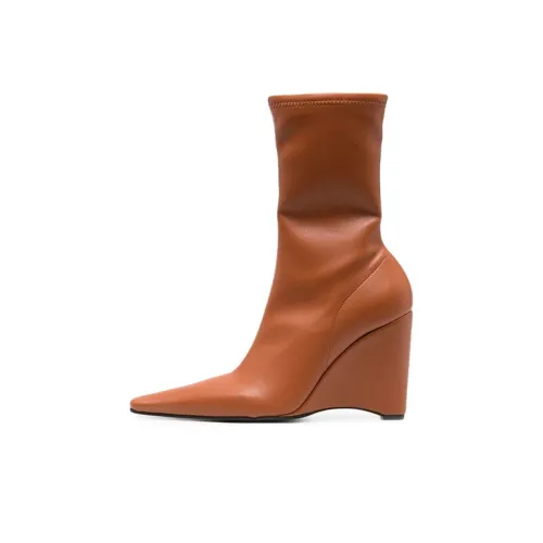 JW Dress Mid-Calf Boots Women's Orange