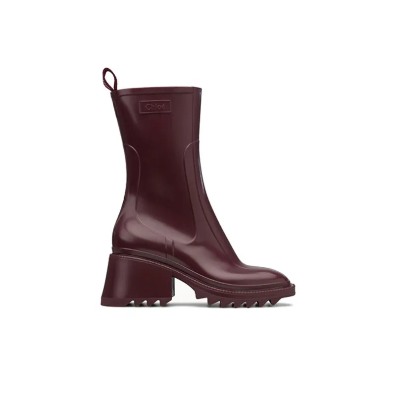 Chloé Ankle Boots Women's Red-1