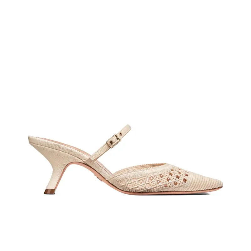 DIOR Capture Cone Heel High Heels Women's Pink-1