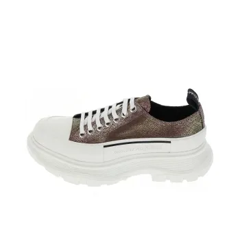Alexander McQueen Tread Slick Lace up Shoes 'Dark Brown Multi' Women's