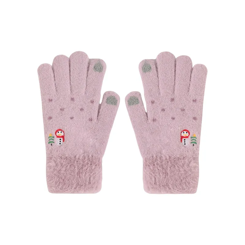 YUZHAOLIN Polyester Knit Gloves Women's-6