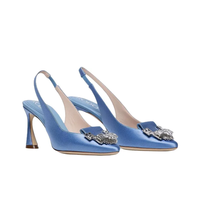 Rodo Esme High Heels 8cm Women's Light Blue-2