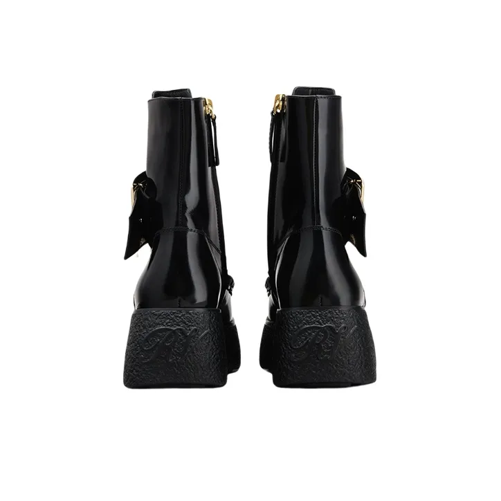 Roger Vivier Viv' Rangers Ankle Boots 4cm Women's Black-4