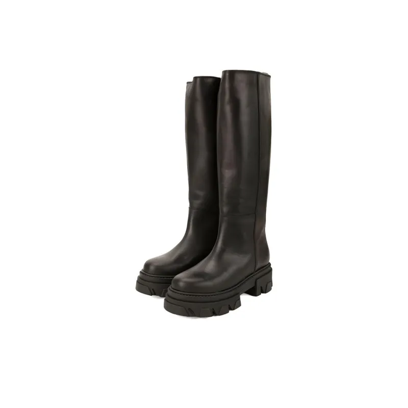 ALOHAS Katiuska Leather Knee-length Boot-2