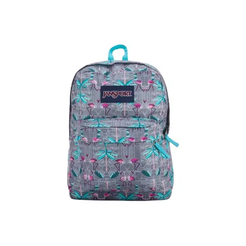 JanSport Fabric Backpack Medium Size Unisex Gray