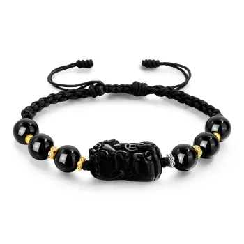 Lao Feng Xiang Obsidian Bracelets Unisex
