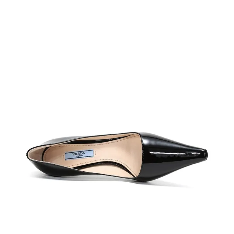 PRADA Satin Pumps 'Black' Women's-4